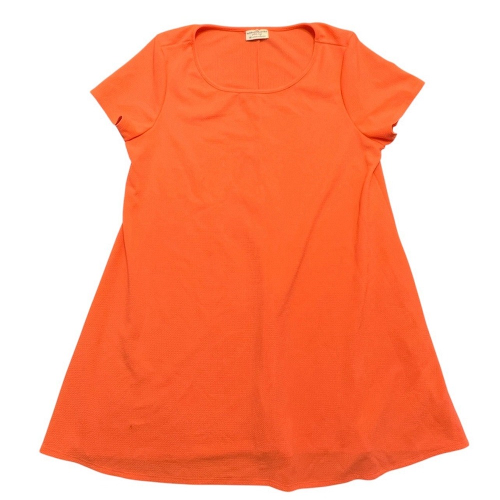Bobbie Brooks Knit Dress Women‎ 3XL Orange Stretch Pullover Casual Churchy